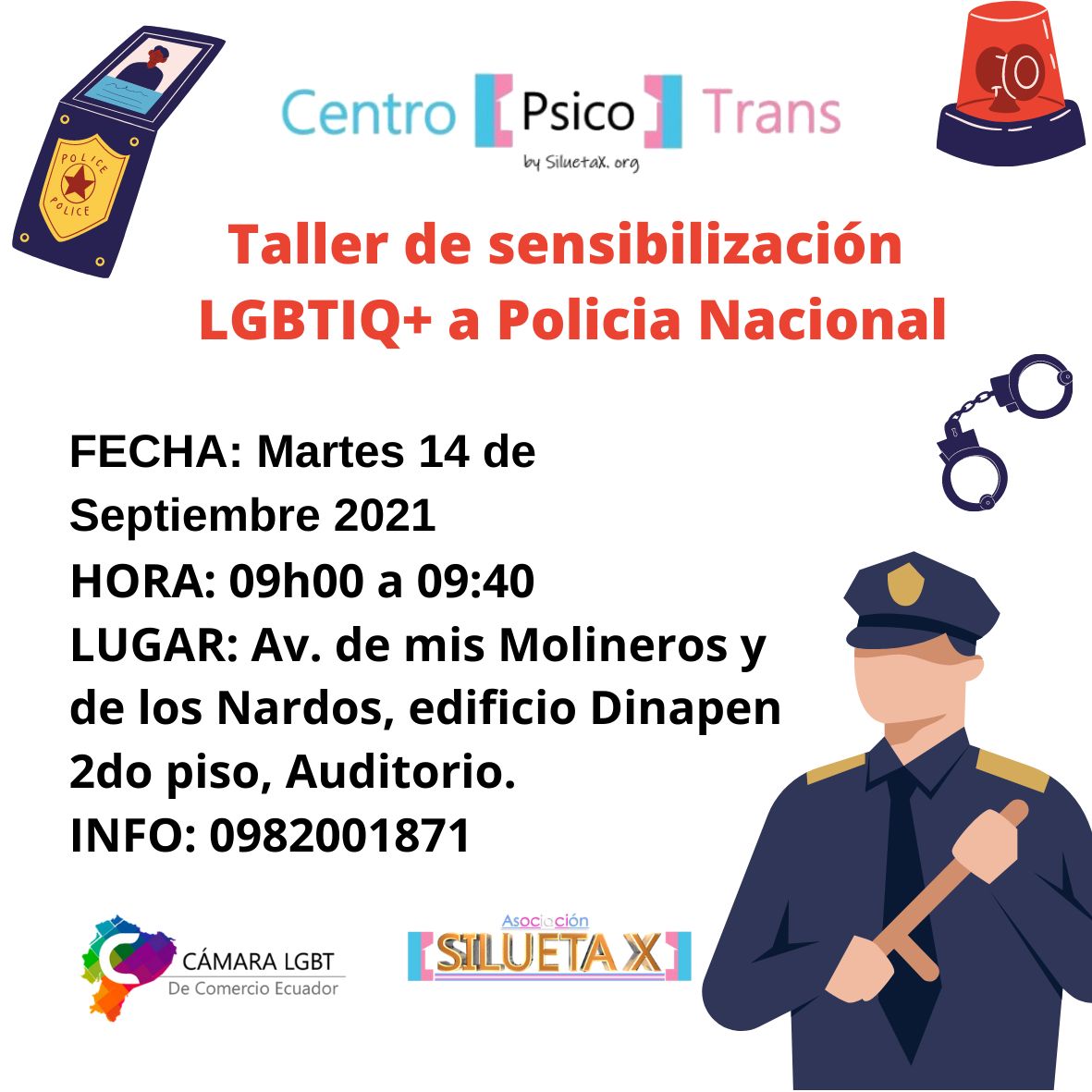 Taller matutino de sensibilización LGBTIQ+ a Policía Nacional en Quito, Ecuador Taller Matutino De Sensibilizacion Lgbtiq A Policia Nacional En Quito Ecuador Centro Psico Trans 1