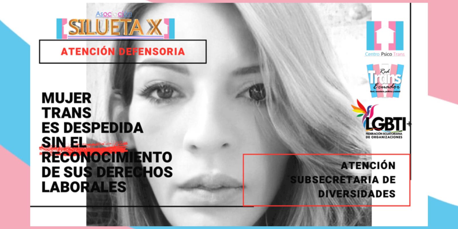 Mujer Trans es despedida sin el reconocimiento de sus derechos laborales tras 8 años de trabajar en una empresa en Los Ríos Mujer Trans Es Despedida Sin El Reconocimiento De Sus Derechos Laborales Tras 8 Anos De Trabajar En Una Empresa En Los Rios Silueta X Federacion Ecuatoriana Lgbti 2