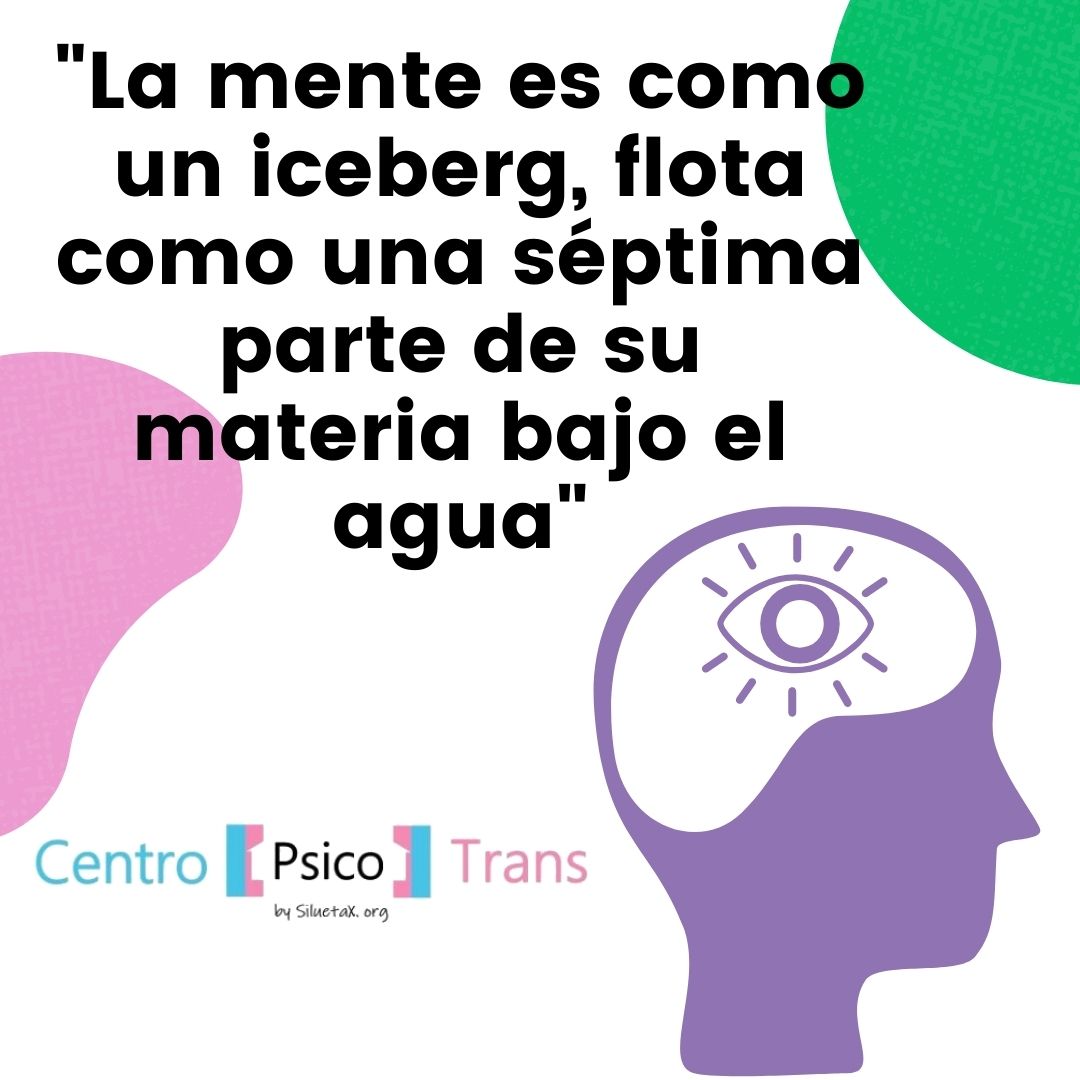 Las Mente Es Como Un Iceberg Flota Como Una Septima Parte De Su Materia Bajo El Agua Centro Psico Trans