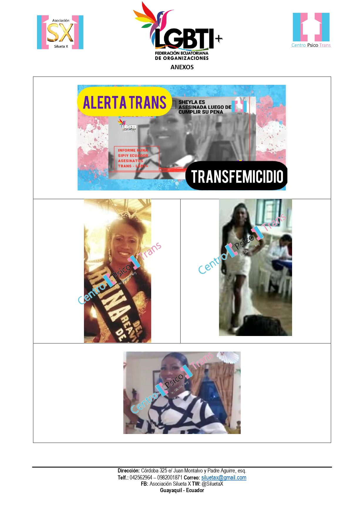 Comunicado Mujer Trans De Esmeraldas Ecuador Es Asesinada Posterior A Su Reciente Salida De La Carcel Page 0003