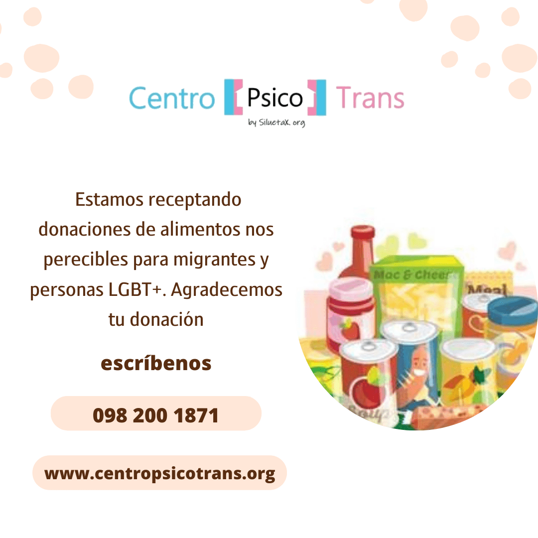 Estamos receptando donaciones de alimentos nos perecibles para migrantes y personas LGBT+. Agradecemos tu donación contáctanos Post Para Instagram Cuadrado 4